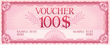 Voucher Design - 100 Dollars (template)