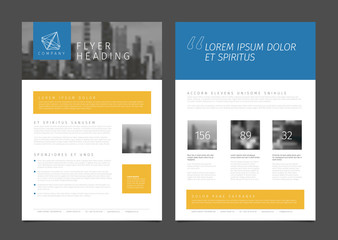 Wall Mural - Modern brochure template flyer design vector template