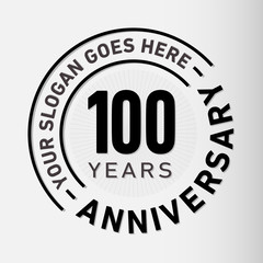 100 years anniversary logo template. vector and illustration.