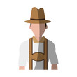 © Jemastock - man in traditional german bavarian costume icon image vector illustration design