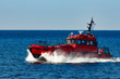 Red pilot boat