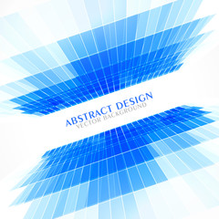 blue perspective abstract background in business style presentation