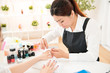 © PR Image Factory - nail filing selective focus of nail salon