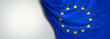 Leinwandbild Motiv Flag of Europe EU 3d rendering