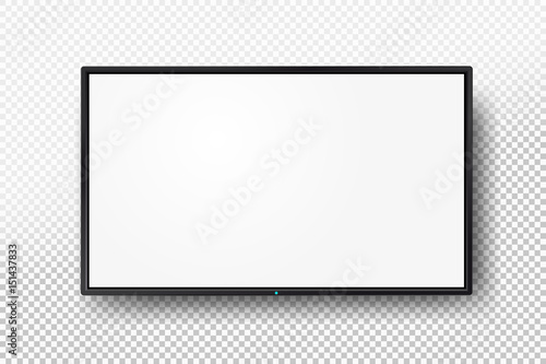 Fotografía Modern lcd wall panel, led type, isolated on transparent background