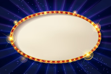 Wall Mural - oval cinema frame