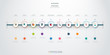 Vector infographics timeline design template with 10 option and integrated circles background. For content, business, infographic, diagram, digital network, flowchart, process diagram, time line