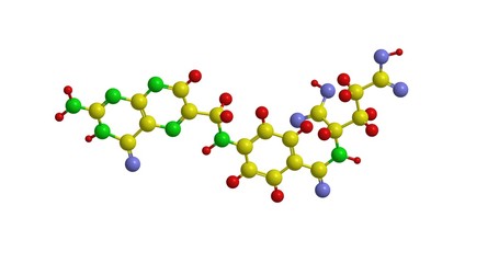 Molecular structure of pteroyl glutamic acid