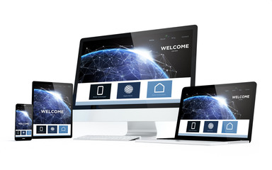mobility devices white screen earth responsive design