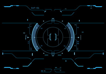 Wall Mural - Target element of the interface.