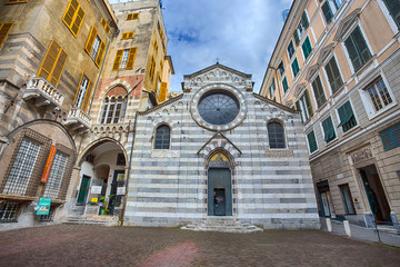 Wall Mural - GENOA (GENOVA), ITALY, MAY 05, 2017 - San Matteo (Mattew) Church in Genoa historic center, Italy