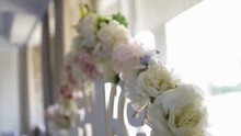 The Flowers On The Wedding Arch