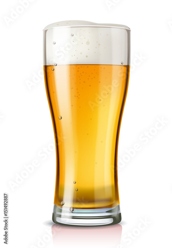 Obraz w ramie vector glass of beer