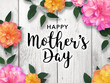 Mother's Day Graphic with Colorful Flowers