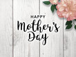 Mother's Day Graphic with Pink Flower