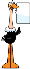 Talking Cartoon Ostrich