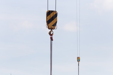 crane on blue sky