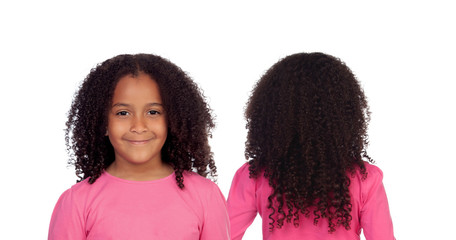 Poster - Little african girl with long curly hair