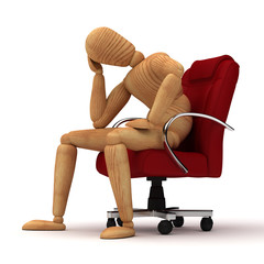 Fototapete - Worried Manager