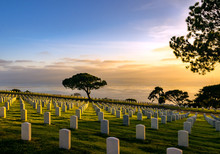Fort Rosecrans National Veteran Cemetery In Point Loma, California