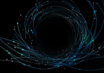 Wall Mural - vector background abstract technology communication data science