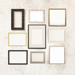 © reichdernatur - gallery of frames hanging on a grunge wall