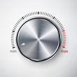 © PikePicture - Dial Knob Vector. Global Swatches. Realistic Metal Button With Circular Processing And Shadow
