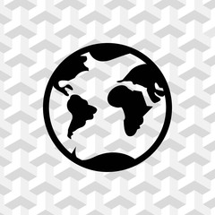 Wall Mural - earth icon stock vector illustration flat design