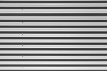 Gray Corrugated Metal Wall Texture