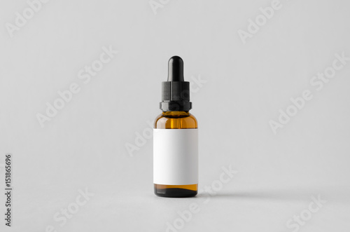 Dropper Bottle Mock-Up - Blank Label Wallpaper Mural