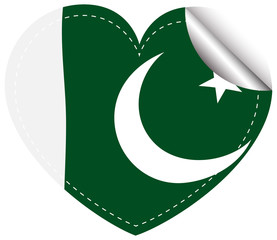 Poster - Sticker design for Pakistan flag