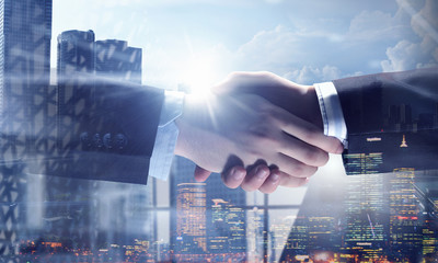 Canvas Print - Business handshake as symbol of deal