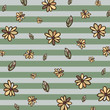 plants and flower pattern design 
