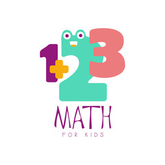 Canvas Print - Math for kids logo symbol