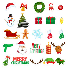 Poster - Christmas Winter Clipart Icons