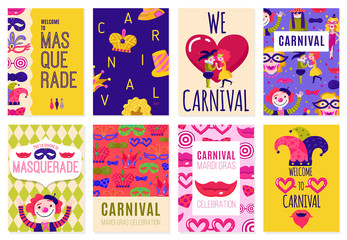 Poster - Set Of Eight Carnival Posters 