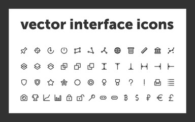 Icons for program interface