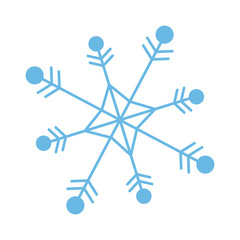 Poster - snowflake freeze winter blue icon graphic. vector illustration