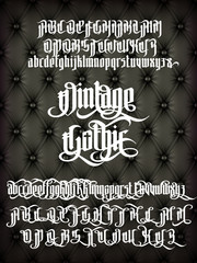 Wall Mural - Vintage Gothic Font