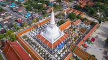 Aerial View Of Wat Pra Maha Thad, In Nakhon Sri Thammarat Province, Thailand