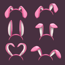 Funny Bunny Pink Ears Set.
