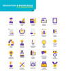 © darkovujic - Modern material Flat design icons - Education and Knowledge
