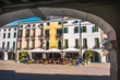 italian houses arcade este padova italy portico