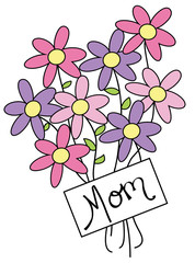 Wall Mural - Mom Flowers