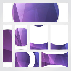Wall Mural - Abstract geometrical flyer brochure business card template