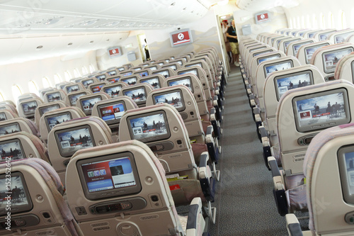 Picture Shows Economy Class Of Airbus A380 Passenger Plane