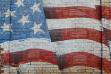 American Flag Wall Painting