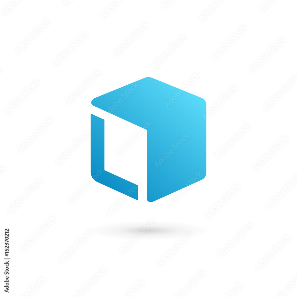 Letter L cube logo icon design template elements Stock Vector | Adobe Stock