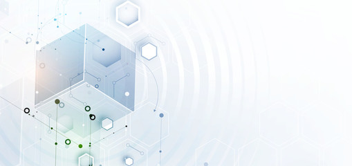 Digital technology world. Business virtual concept. Vector background