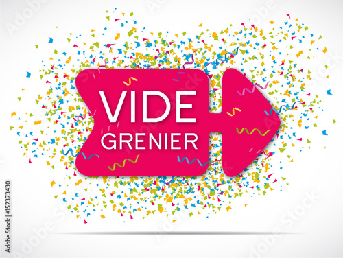 Etiquette Fleche Direction Vide Grenier Stock Vector Adobe Stock Etiquette Fleche Direction Vide Grenier Stock Vector Adobe Stock
